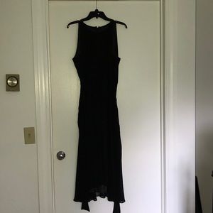 Tahari Black midi dress